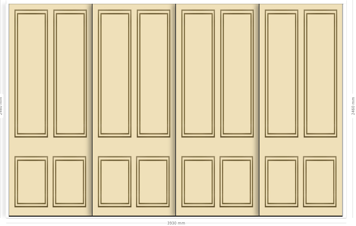 Door Set (Wardrobe 26/07/2024, 72900 pm) Spacemaker Wardrobes