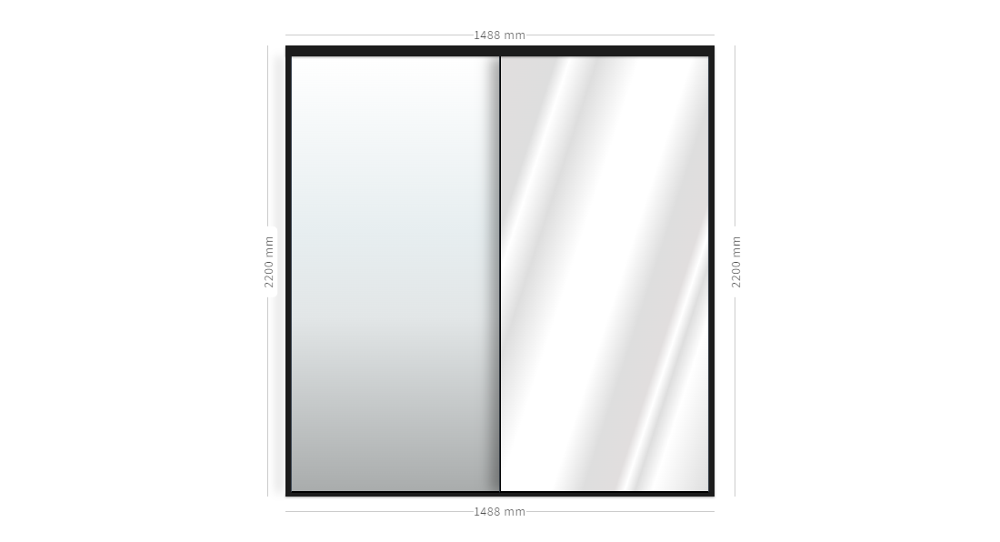 Door Set (Bathroom) Spacemaker Wardrobes