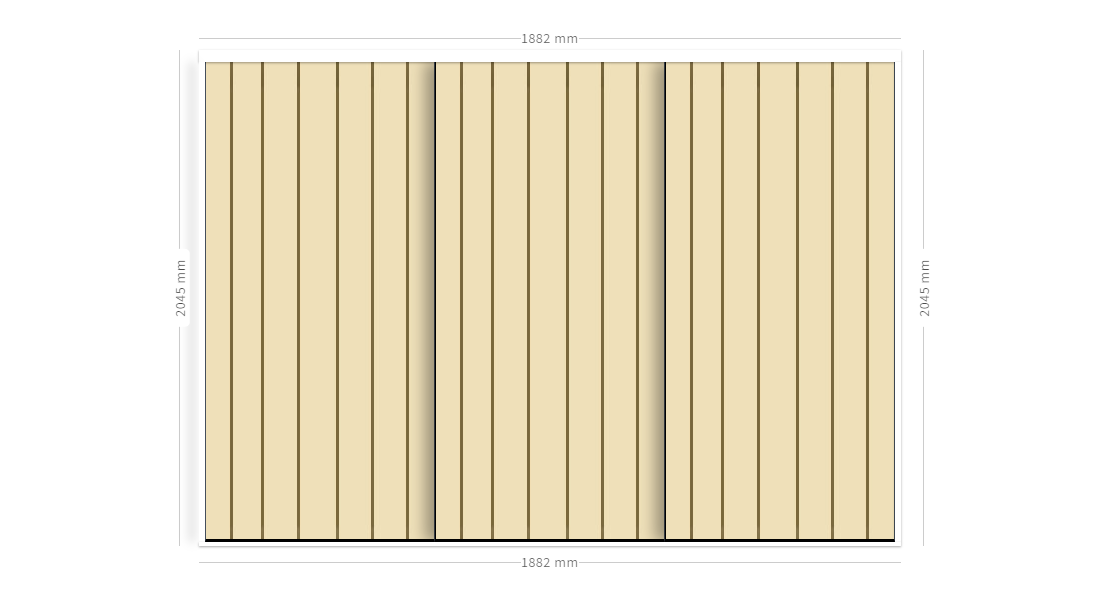 Door Set (Linen cupboard) Spacemaker Wardrobes