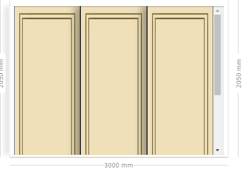 Door Set (Bedroom Wardrobe 3000 by 2050 - 4/11/2024, 8:08:30 PM)