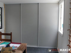 Framed Gyprock Sliding Wardrobe Doors - White Frames, Gyprock Insert