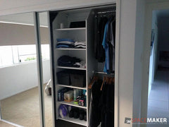 Framed Mirror Sliding Wardrobe Doors - White Frames, Mirror Insert