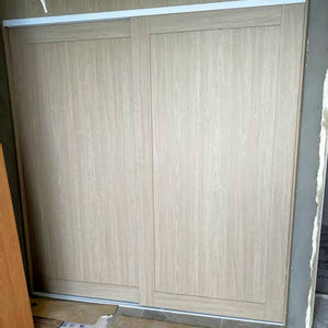 Polytec Coastal Oak wmatt 'Shaker style' wardrobe sliding doors