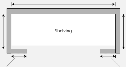 Standard Wardrobe Opening - Plan View
