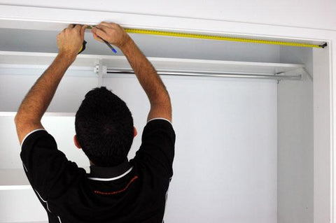 From one side, measure out to 1000mm (1 metre) and make a small mark