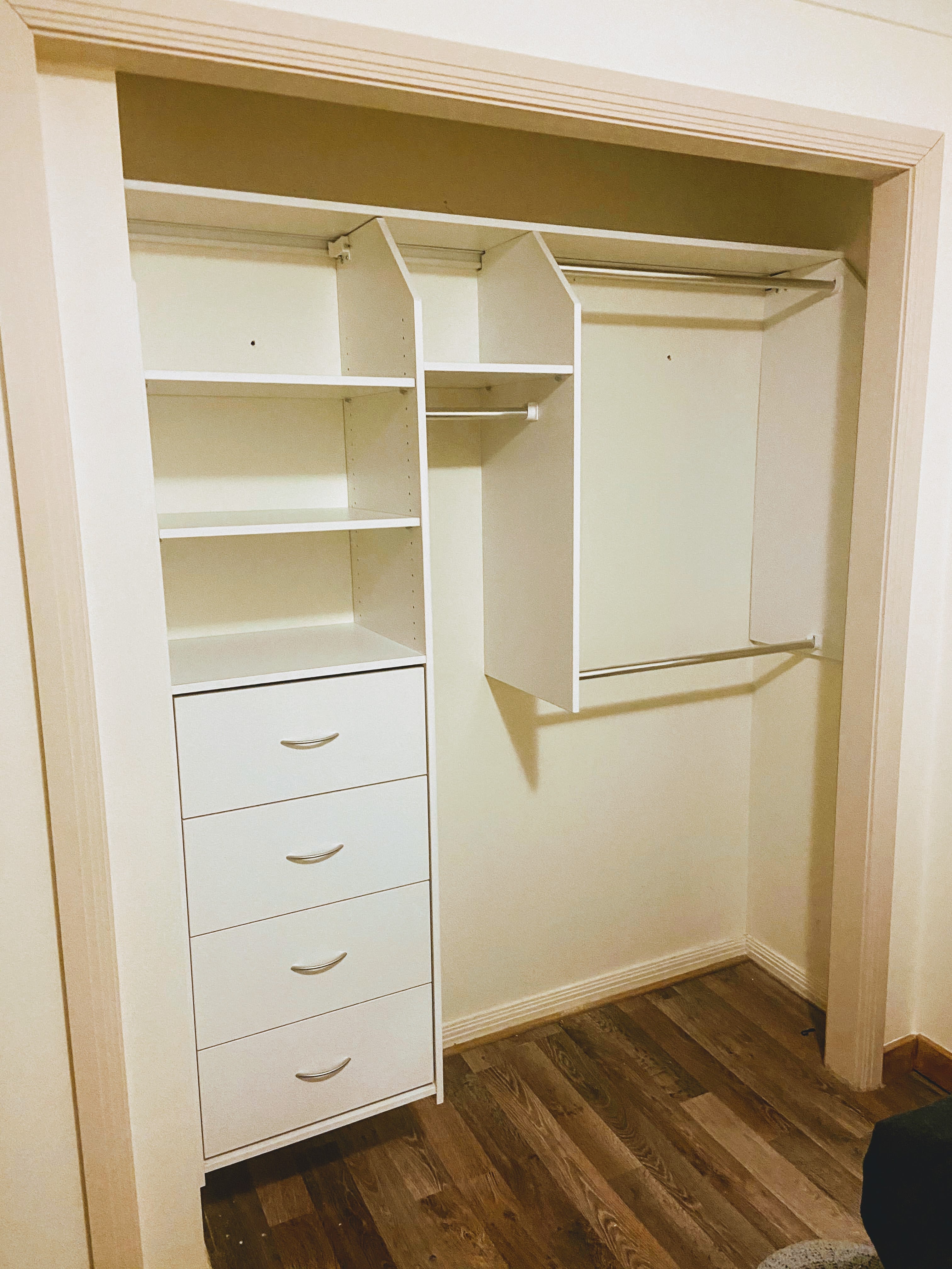 Wardrobe shelving